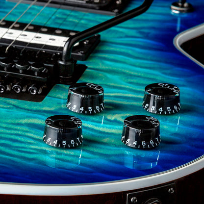Dean Guitars Cadillac Select Quilt Top Floyd Ocean Burst