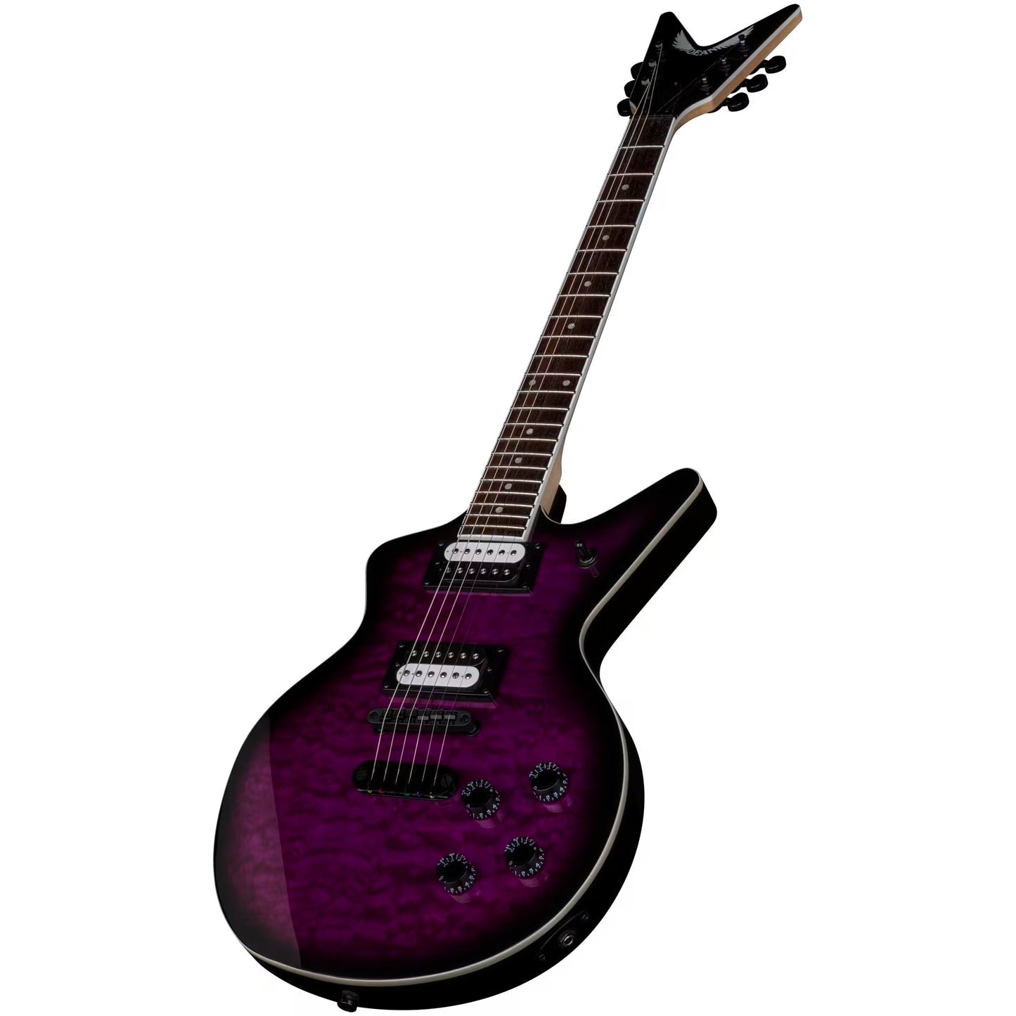 Dean Guitars Cadillac X Quilt Maple Tran Purple Burst